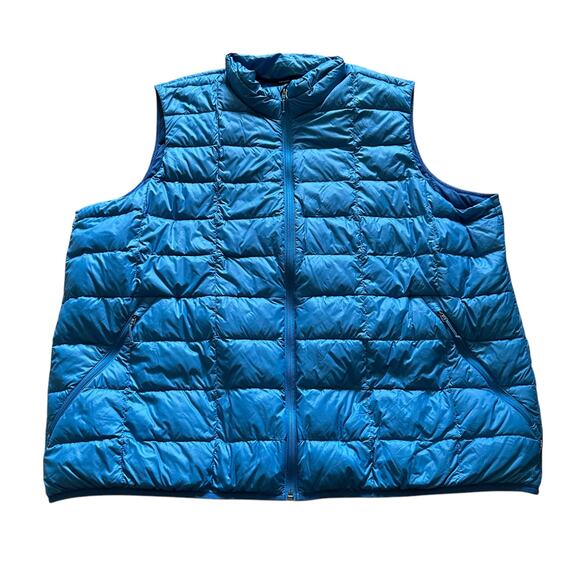REI Co-Op Men's Lightweight Down Vest 650 Vibrant Blue Size XXL Outdoors Hiking - Picture 1 of 6